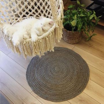 JUTE DHURRY DAİRE ABR-8 GREEN-ATA HALI