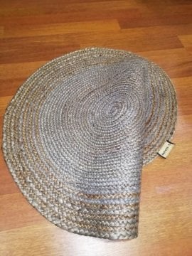 JUTE DHURRY DAİRE ABR-8 GREEN-ATA HALI