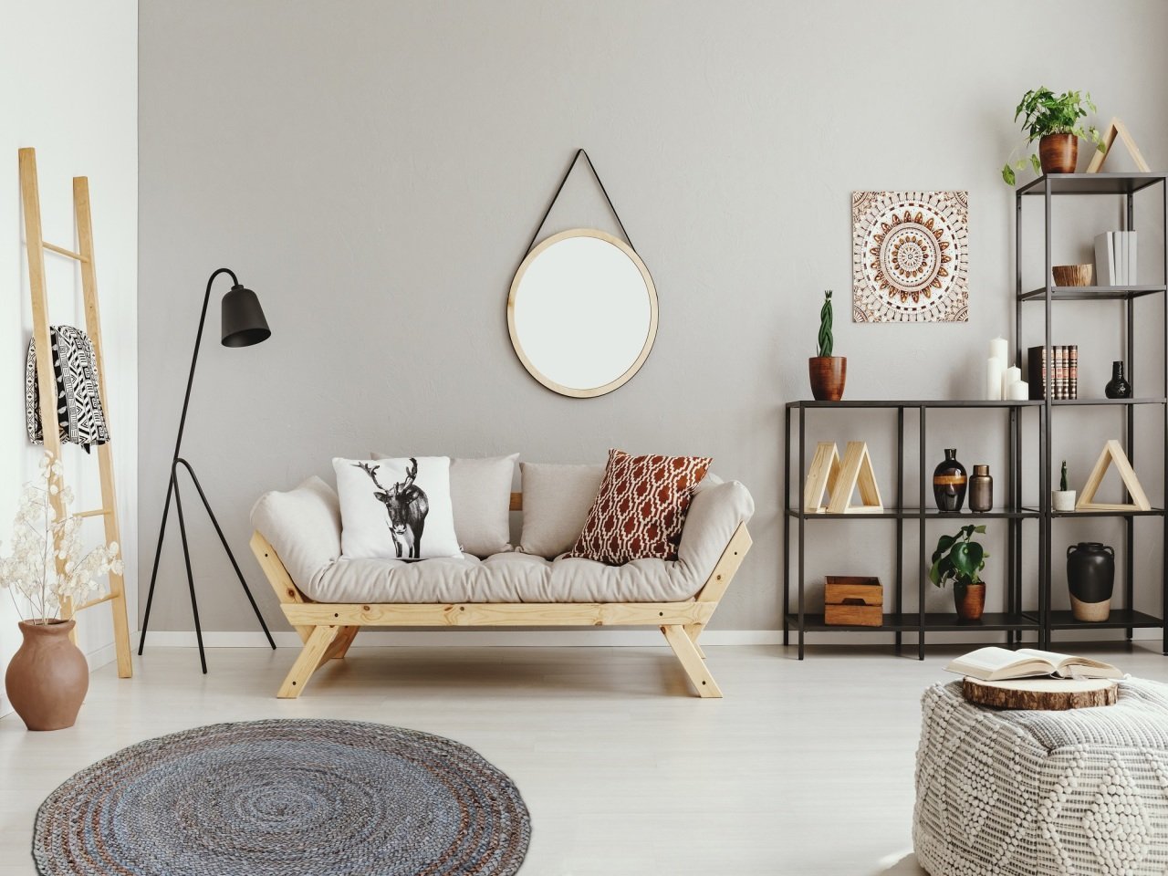 JUTE DHURRY DAİRE ABR-8 GREEN-ATA HALI