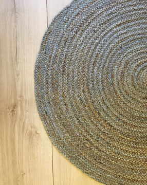 JUTE DHURRY DAİRE ABR-8 GREEN-ATA HALI 080x080