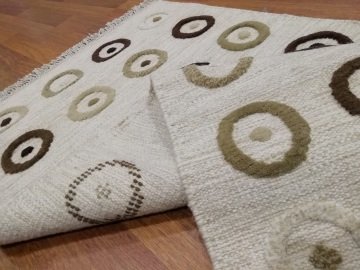 HİNT KİLİM 57 BEIGE-ABAKLI 080X150