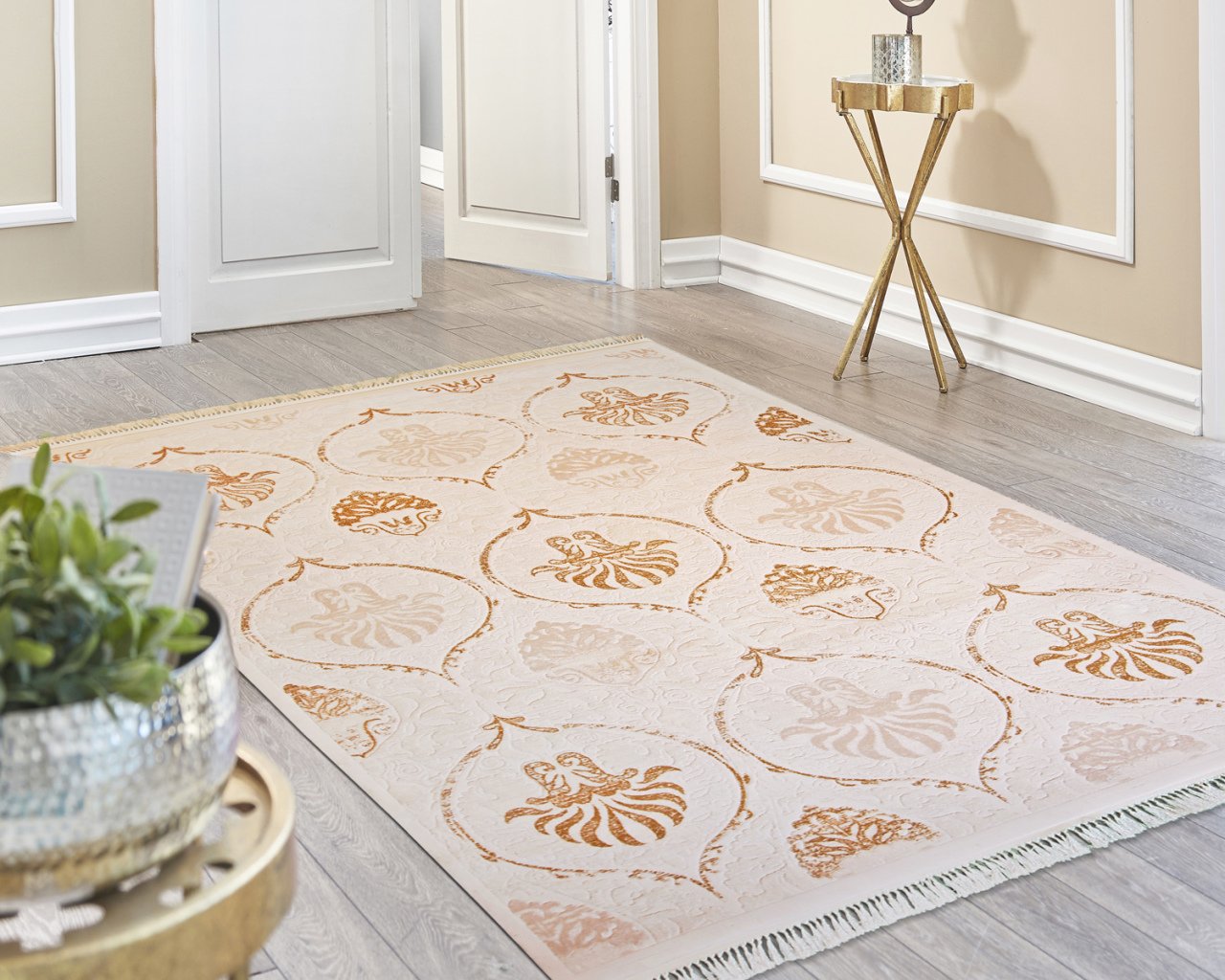 HASBAHÇE 7471 BONE SARI-ATA HALI