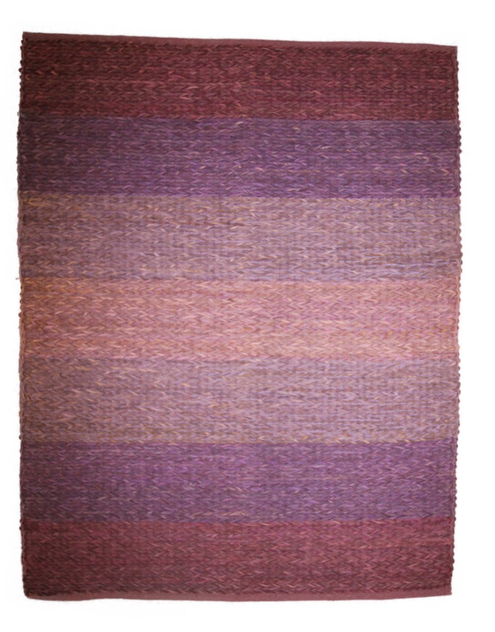 HANDLOOM LEATHER PURPLE/RAINBOW- ATA HALI 130X190