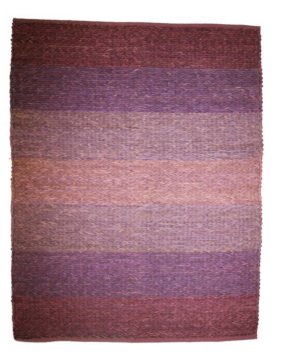 HANDLOOM LEATHER PURPLE/RAINBOW- ATA HALI 130X190