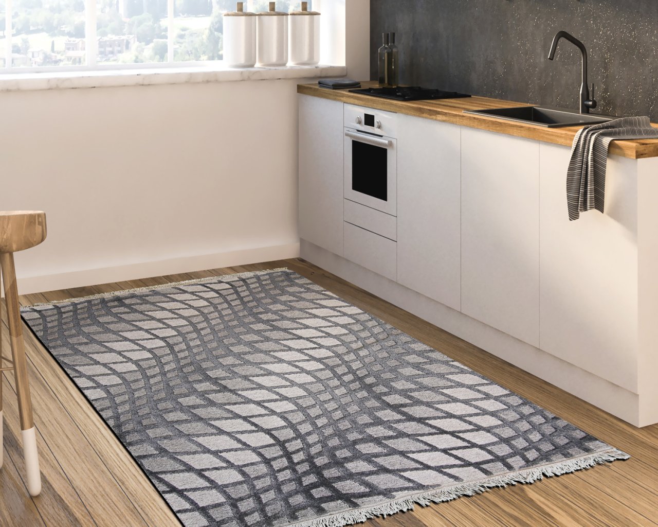 HB-1970 GREY-ATA HALI 130X190