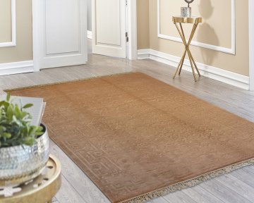 WOOLVI EMBOSSED 2016078 BEIGE-05-ATA HALI 170X240