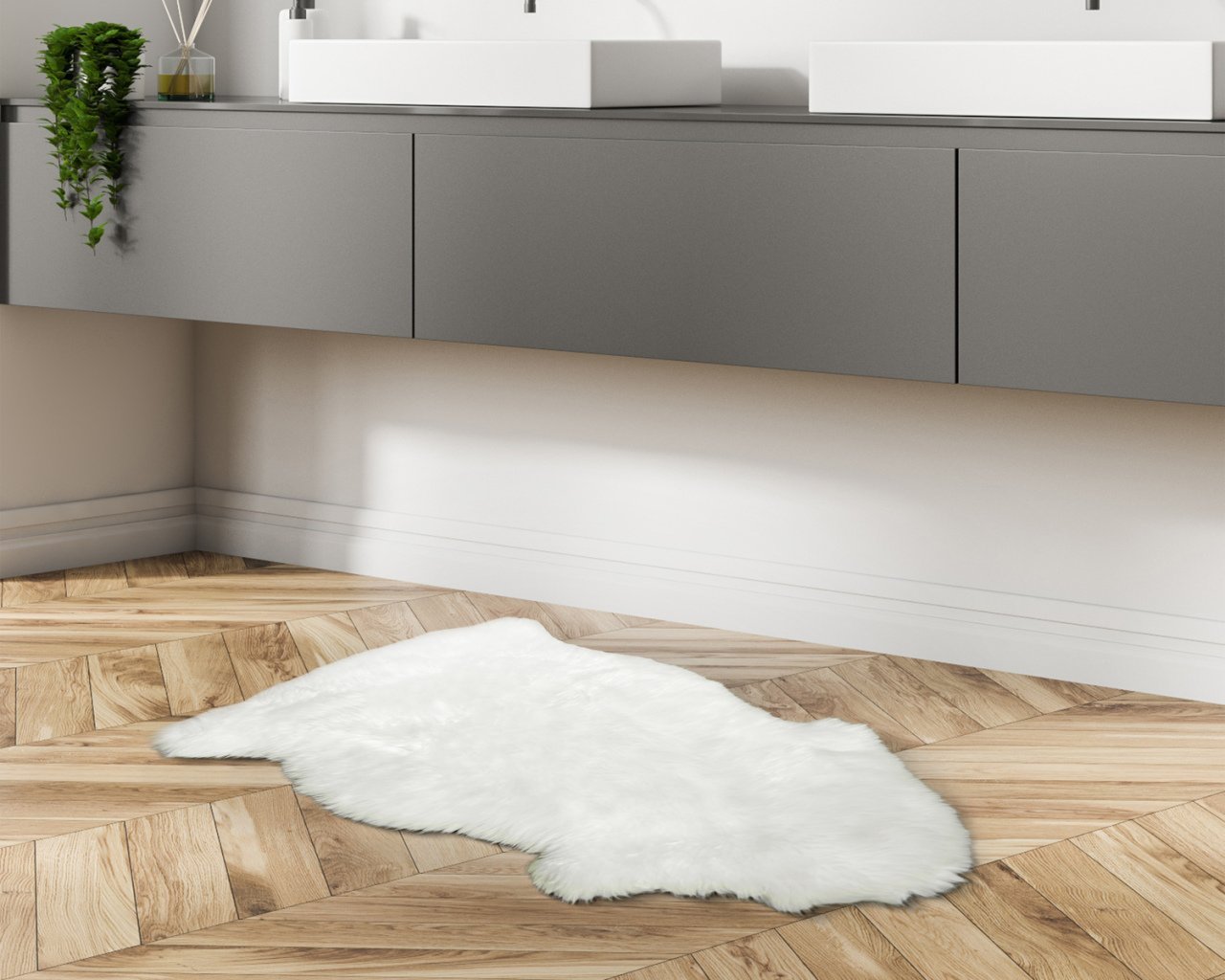 KUZU POSTU BEYAZ-APEX HALI 060X085