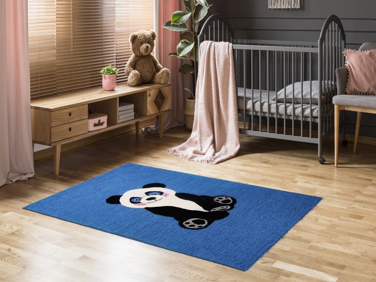 DK.BLUE PANDA DESİNG-ANİMAL TUFTED CARPET  -ATA HALI 120X170