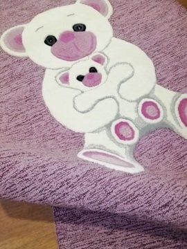 PİNK PANDA DESİNG-ANİMAL TUFTED CARPET PİNK/MULTİ-ATA HALI 120X170